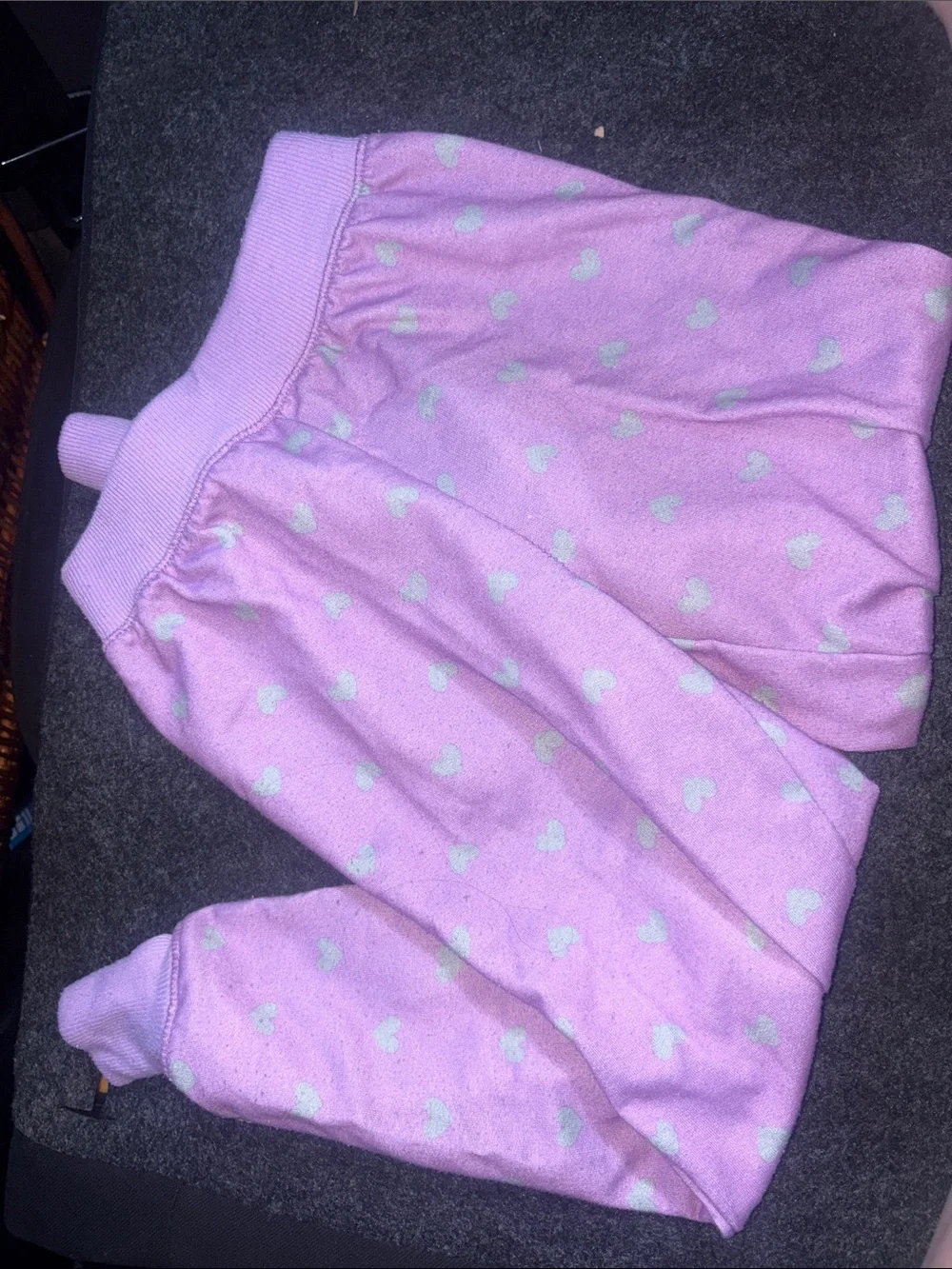 wonder nation Pink Heart Print Pajama Bottoms